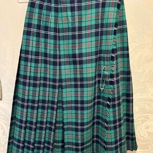 Scottish wool kilt; size 6; David Brooks brand